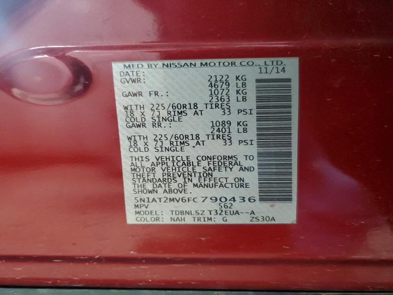 2015 Nissan Rogue sl