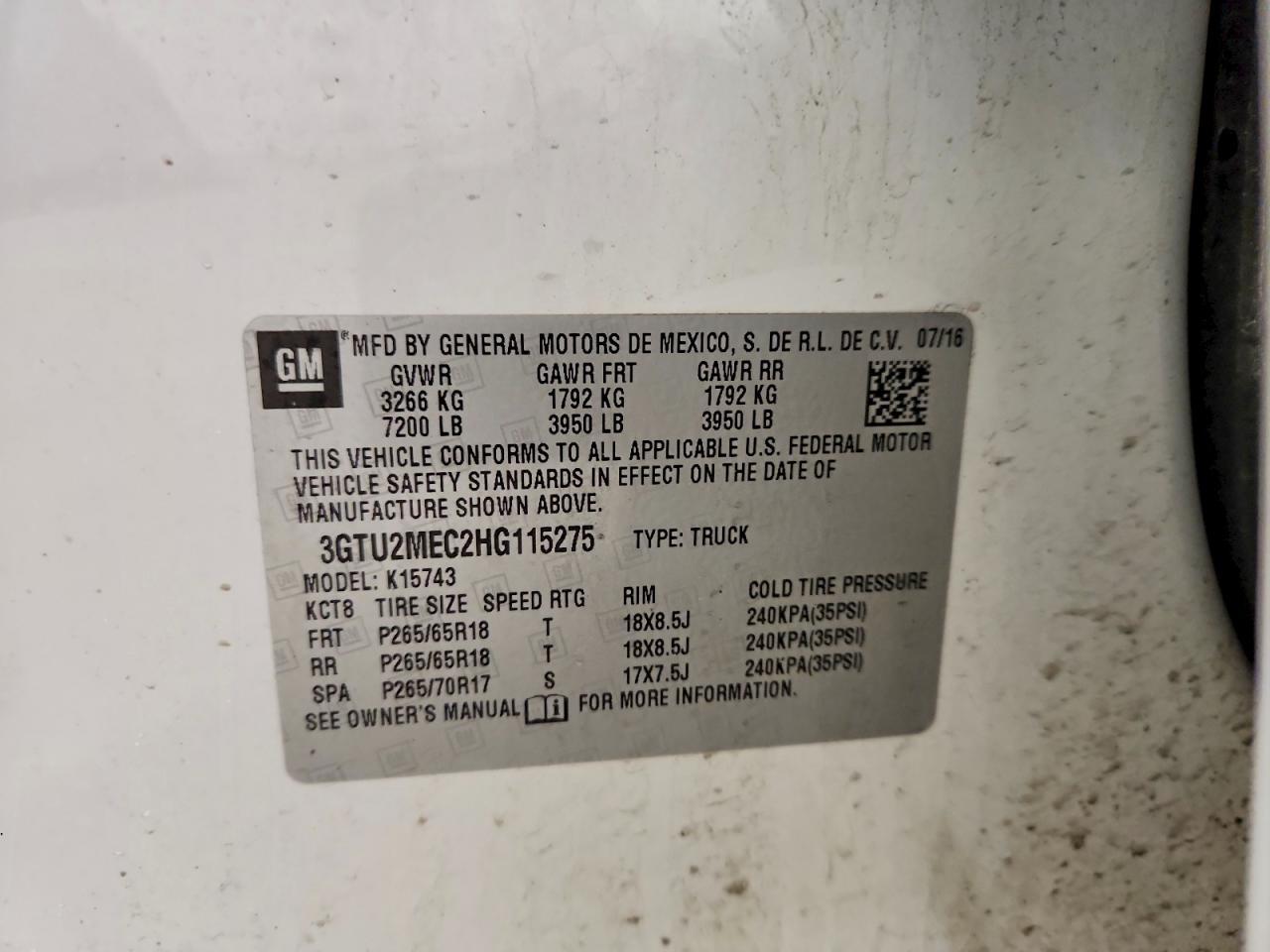 2017 GMC Sierra K1500 SLE