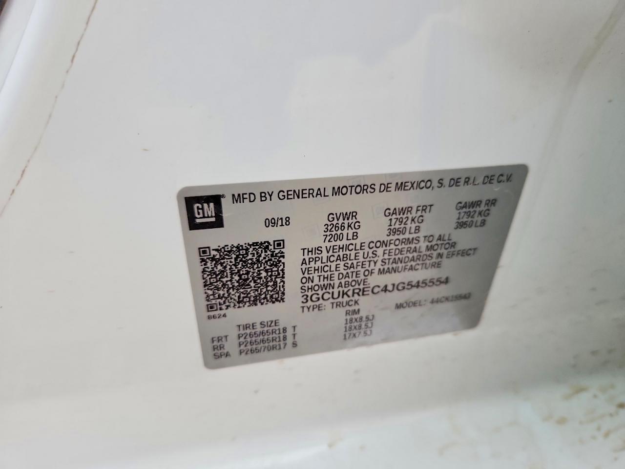 2018 Chevrolet Silverado K1500 LT