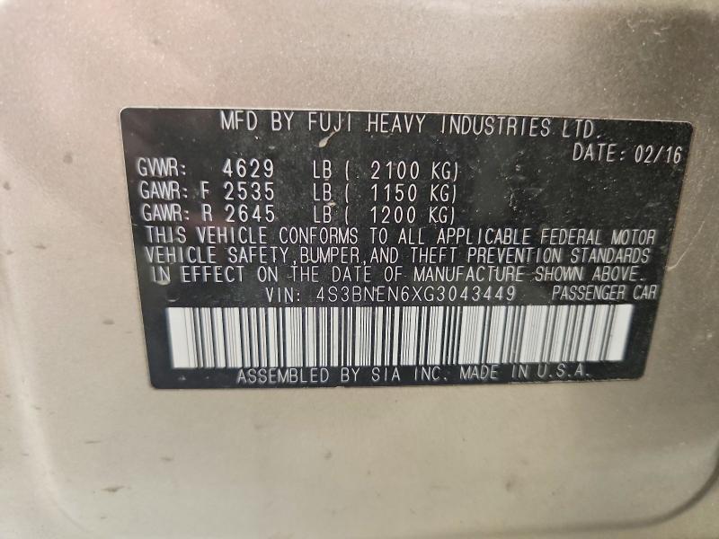2016 Subaru Legacy 3.6r Limited