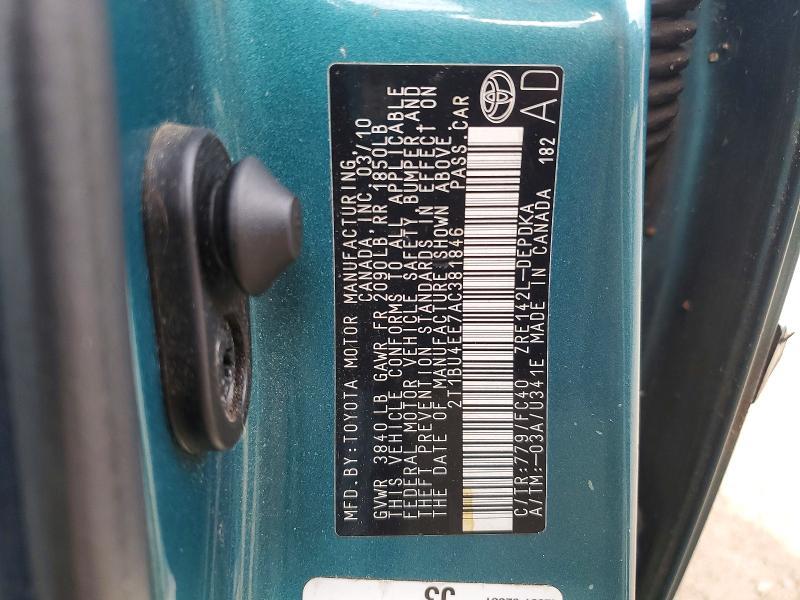 2010 Toyota Corolla le