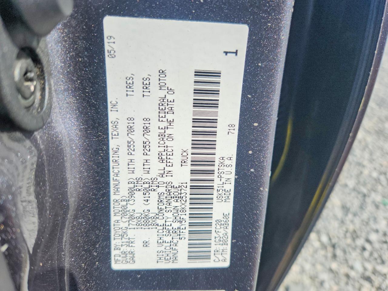 2019 Toyota Tundra Crewmax SR5