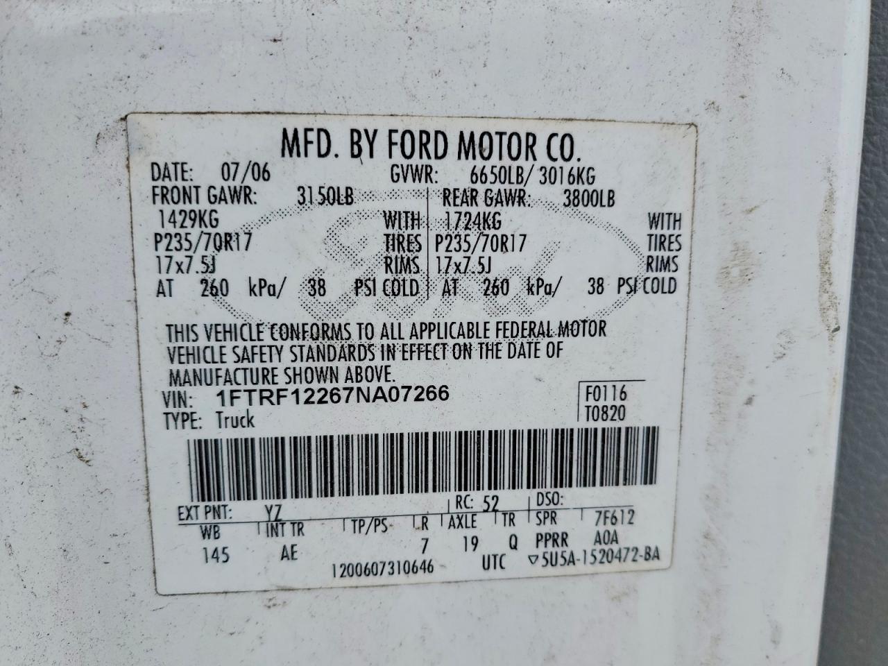 2007 Ford F150