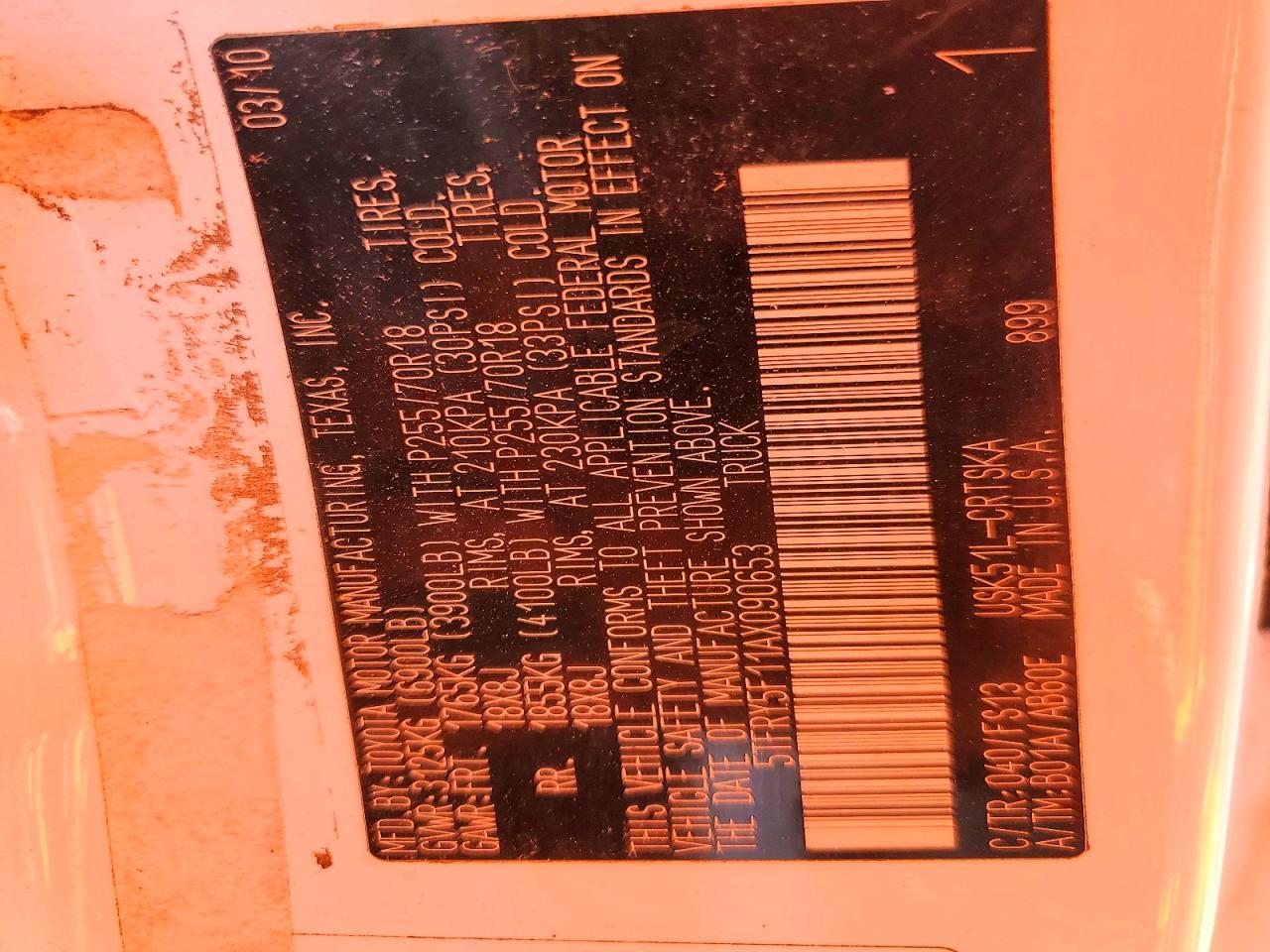 2010 Toyota Tundra Double Cab SR5