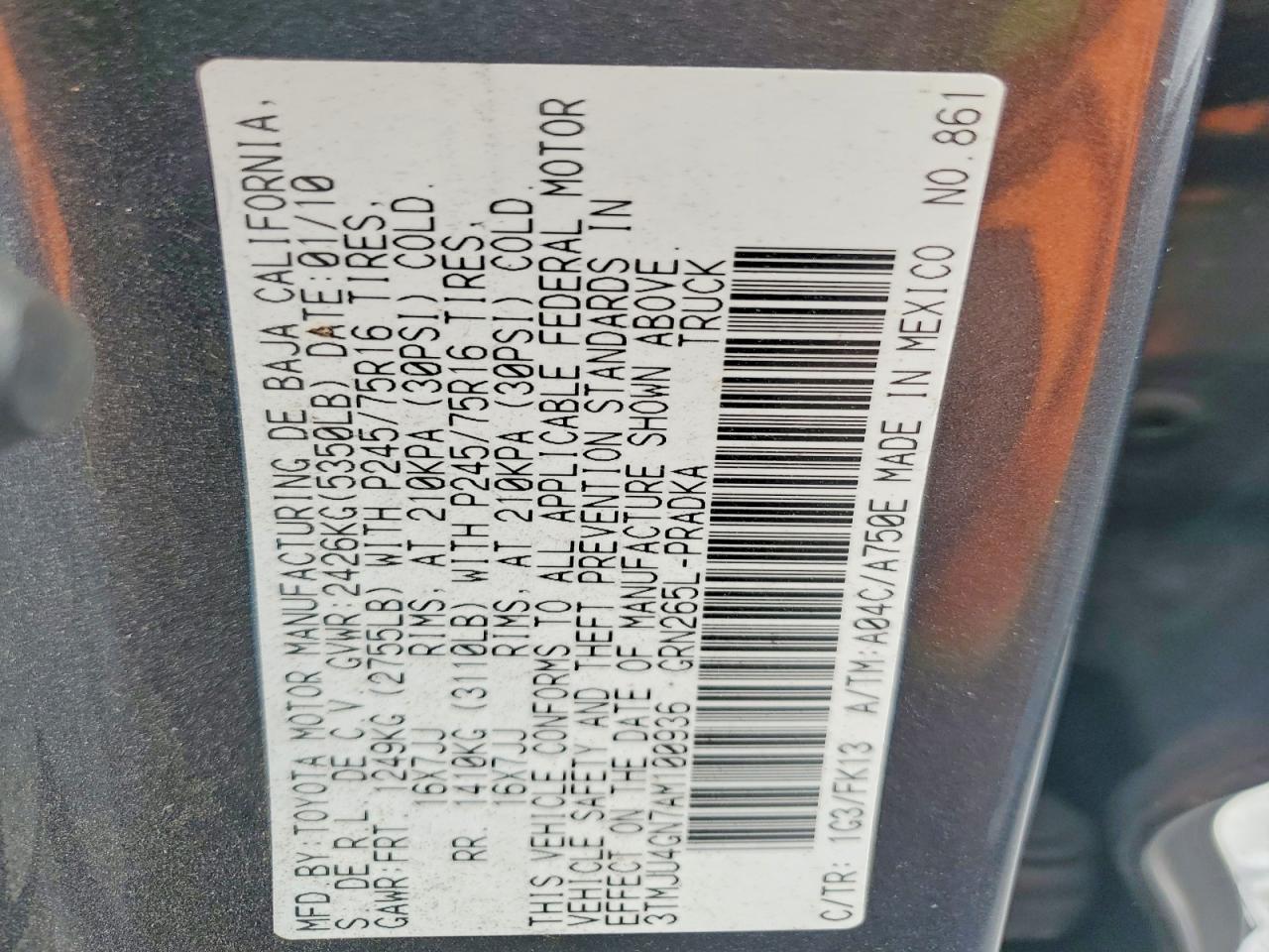 2010 Toyota Tacoma Double Cab Prerunner