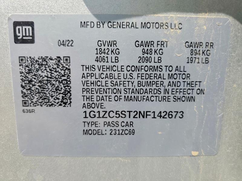 2022 Chevrolet Malibu ls