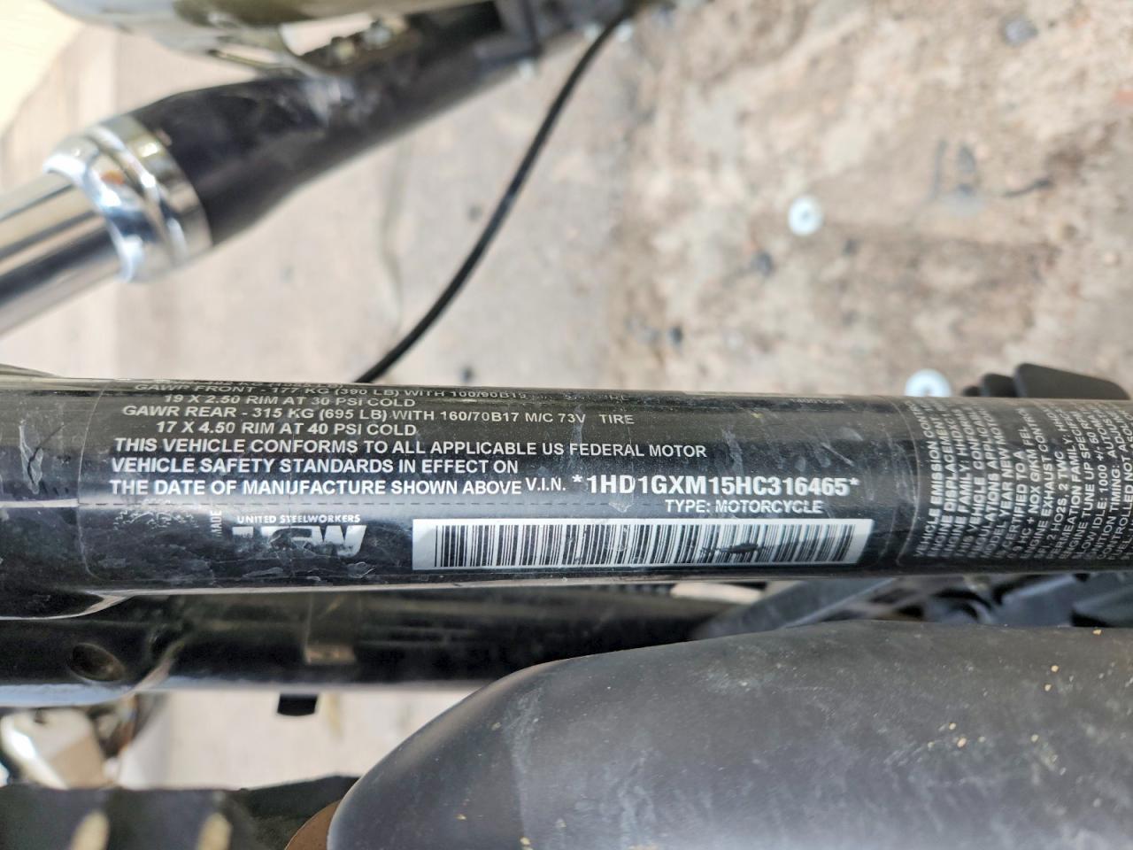 2017 Harley-Davidson Fxdb Dyna Street BOB