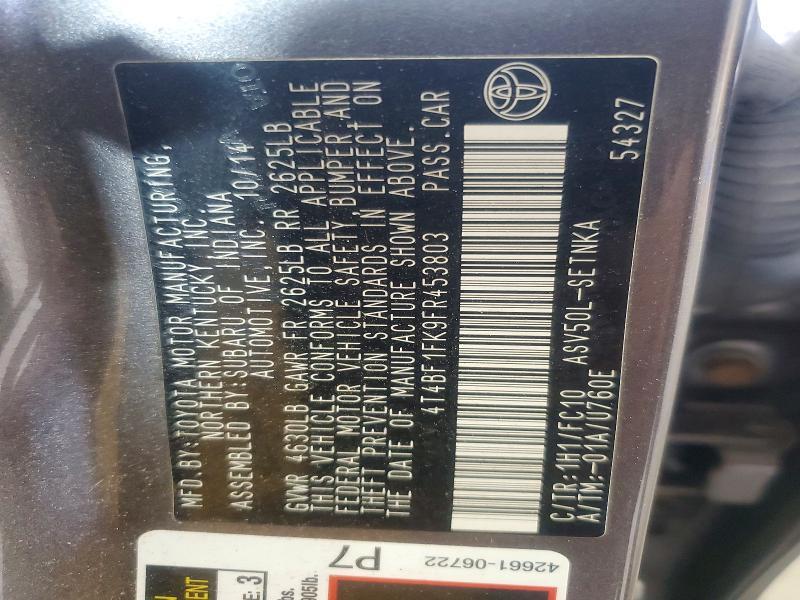 2015 Toyota Camry le