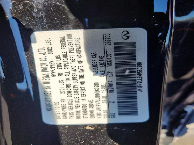 2021 Infiniti Q60 red Sport 400