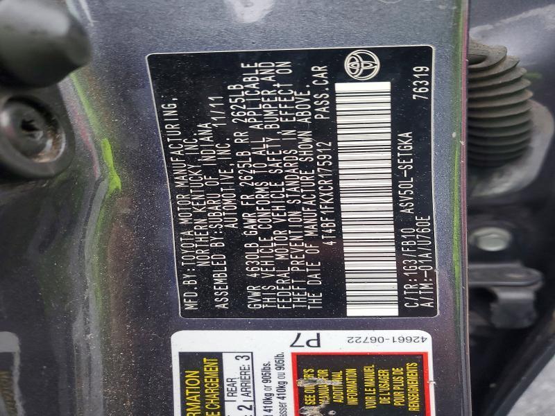 2012 Toyota Camry xle