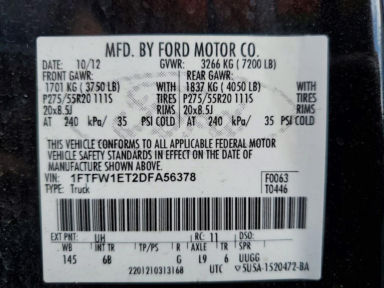 2013 Ford F150 Supercrew