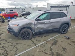 Salvage cars for sale from Copart Vallejo, CA: 2018 Jeep Cherokee Trailhawk
