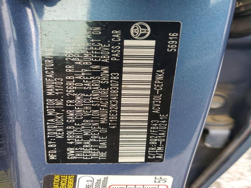 2004 Toyota Camry le