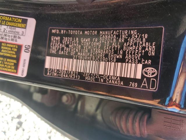 2018 Toyota Corolla le