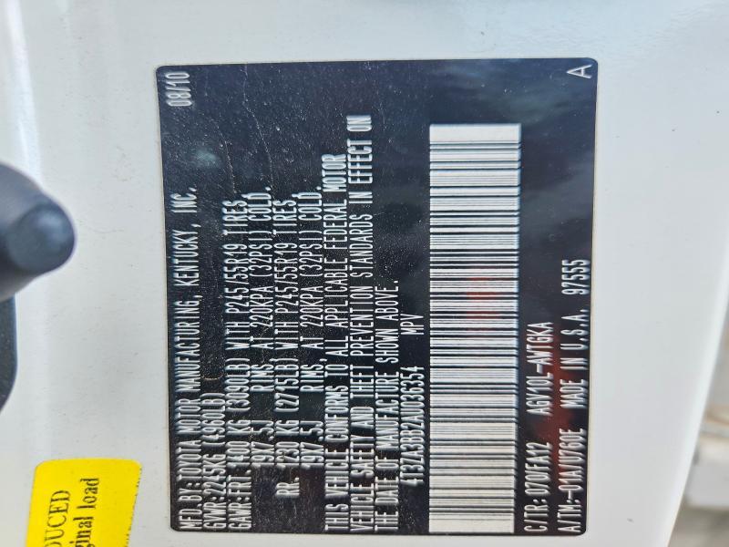 2010 Toyota Venza fwd 4cyl