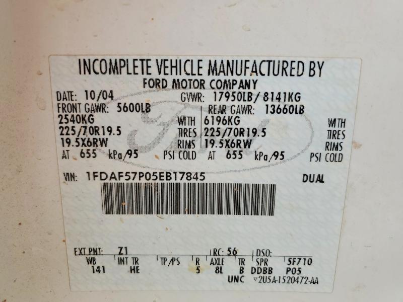 2005 Ford F550 Super-delivery Truck
