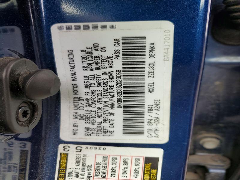 2008 Toyota Corolla le