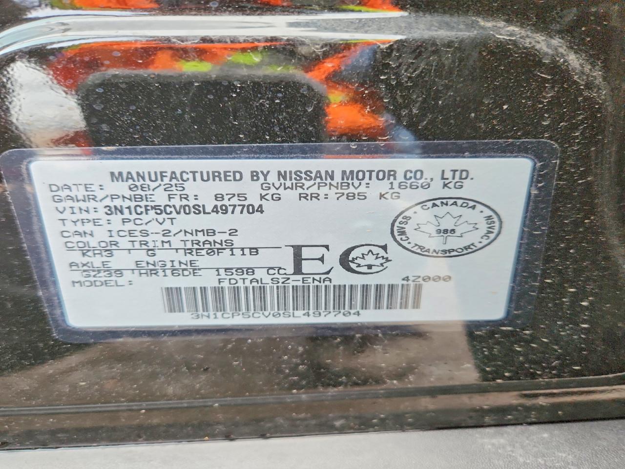 2025 Nissan Kicks Play sv