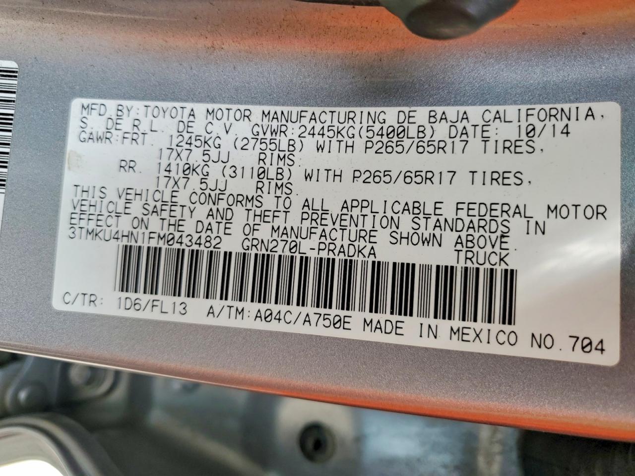 2015 Toyota Tacoma