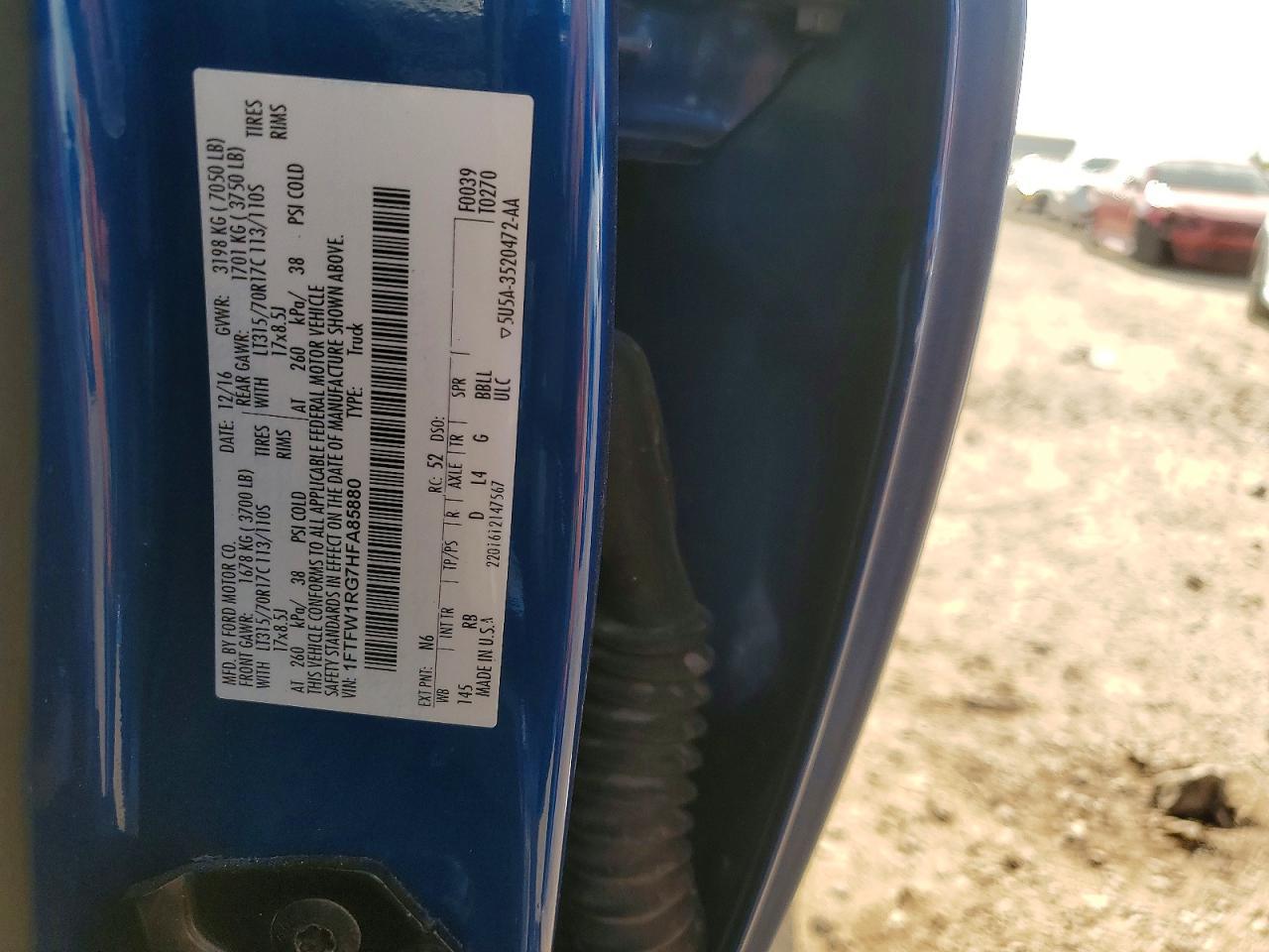 2017 Ford F150 Raptor