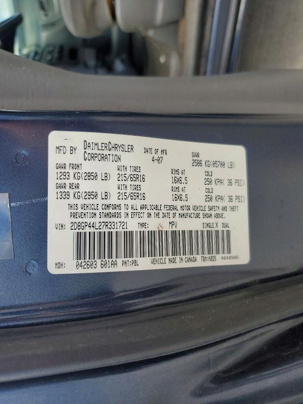 2007 Dodge Grand Caravan sxt