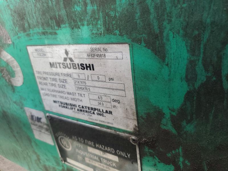 2018 Mitsubishi FGC25N Forklift