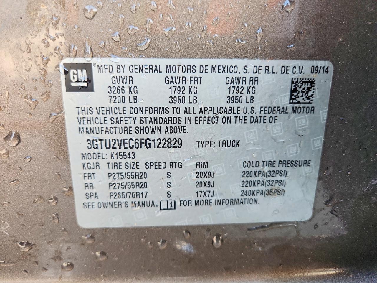 2015 GMC Sierra K1500 SLT