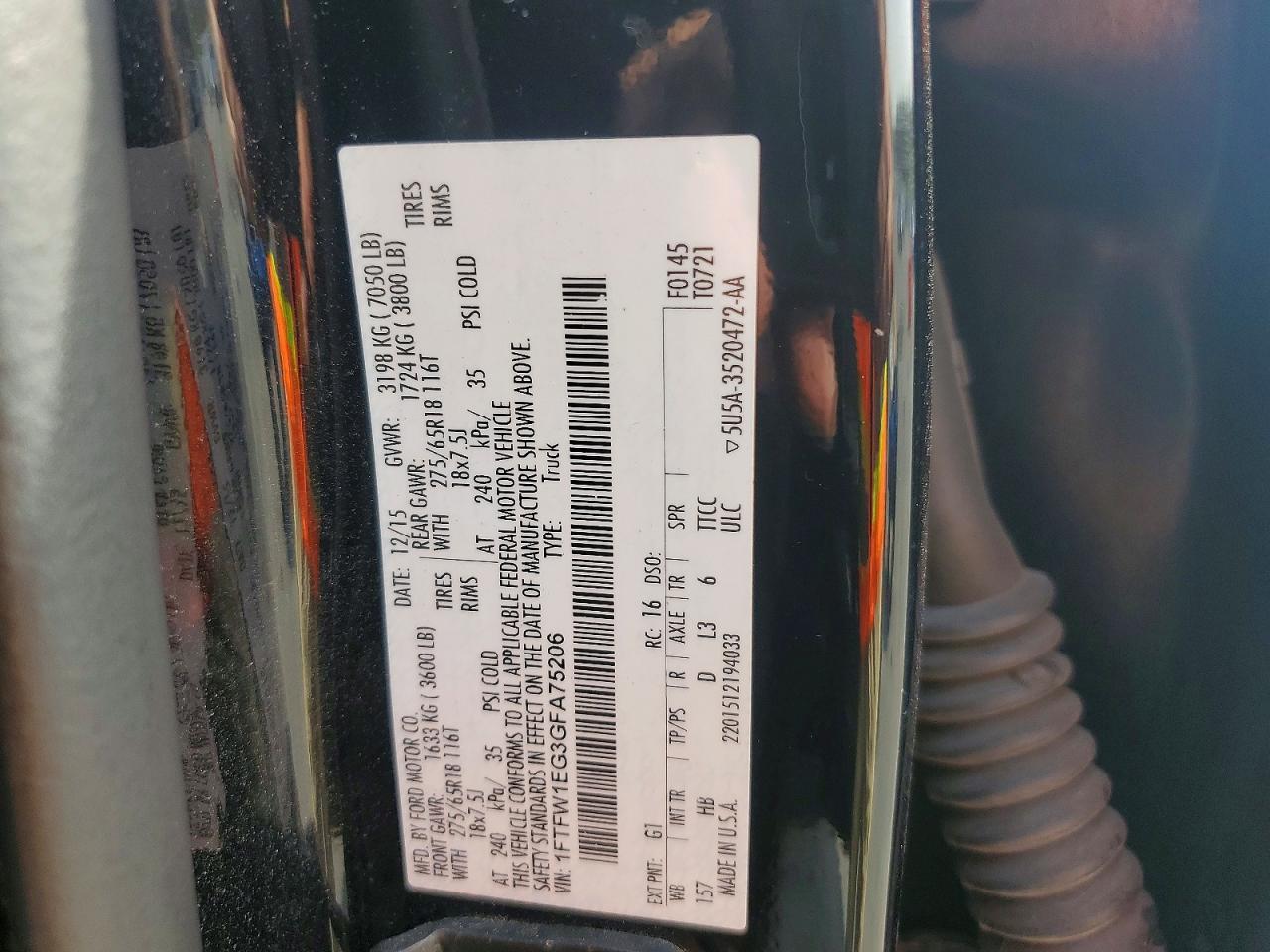 2016 Ford F150 Supercrew
