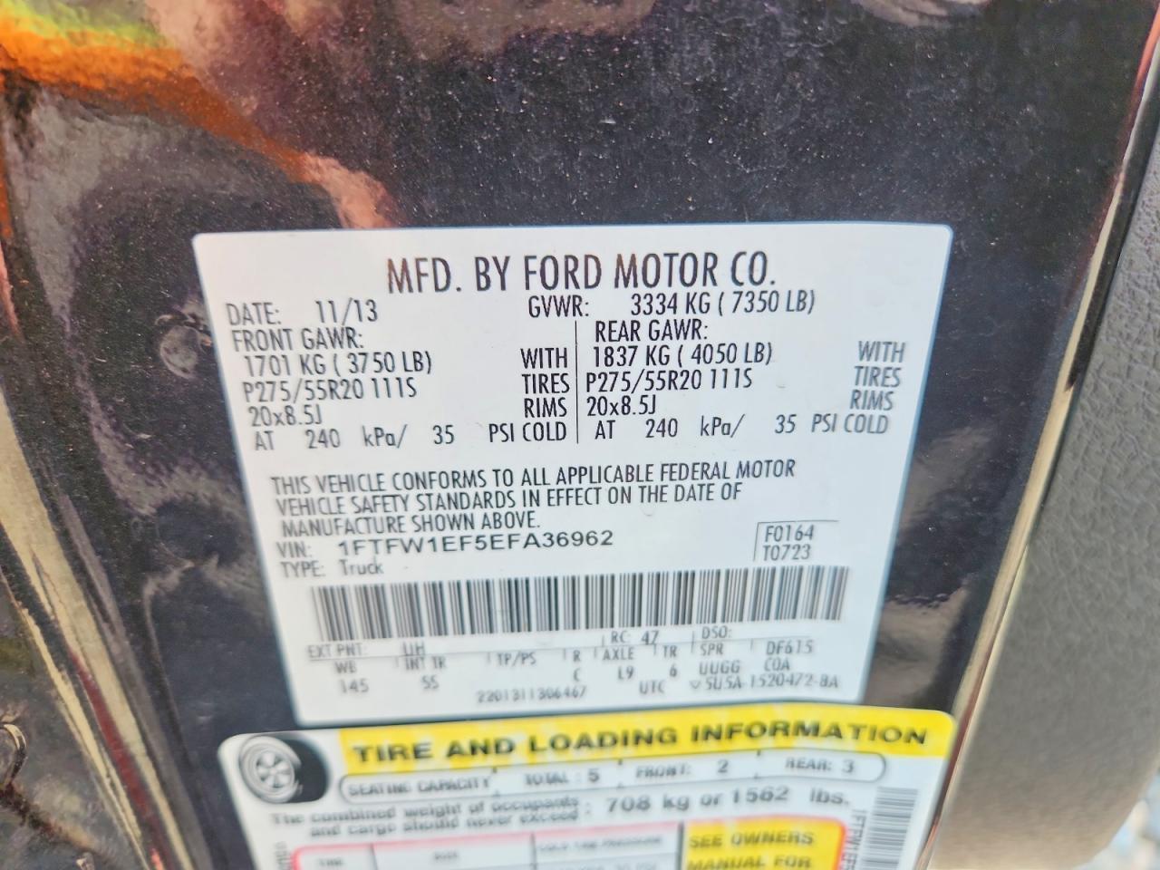 2014 Ford F150 Supercrew