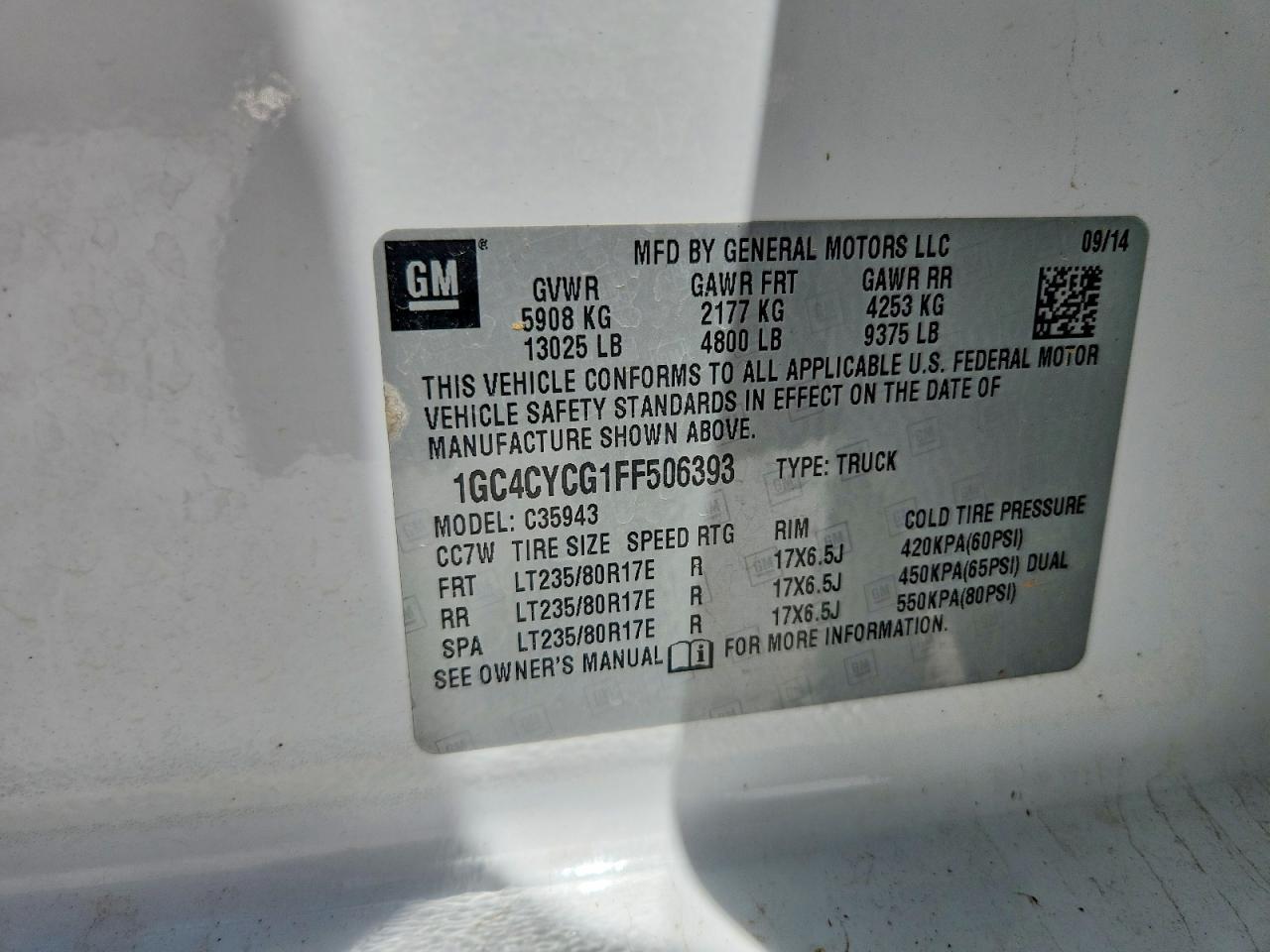 2015 Chevrolet Silverado C3500
