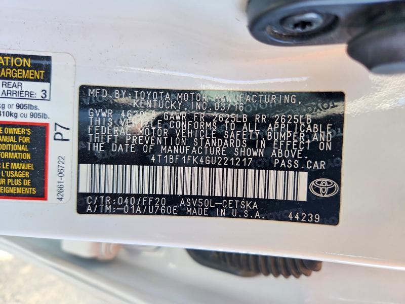 2016 Toyota Camry se