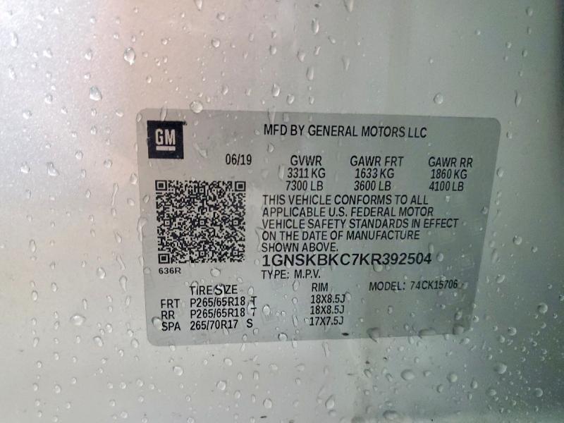 2019 Chevrolet Tahoe K1500 lt