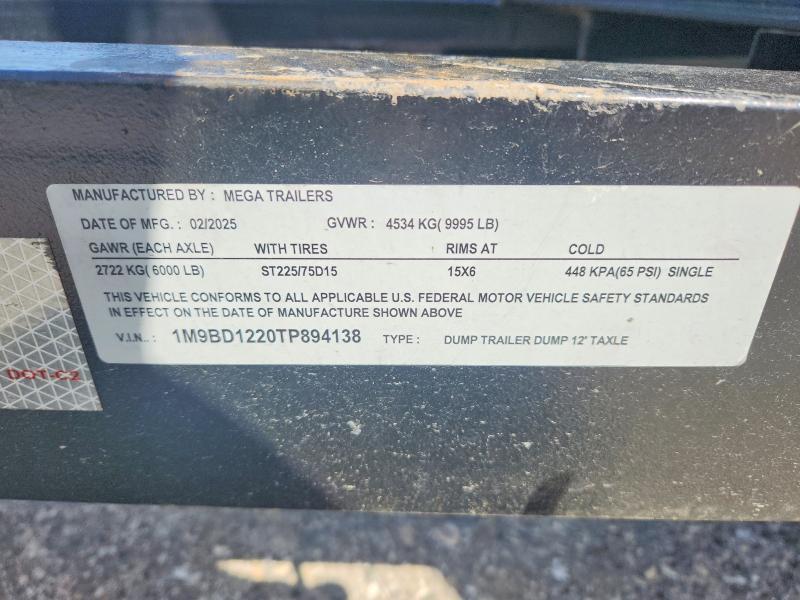 2026 Mega Dump Trailer