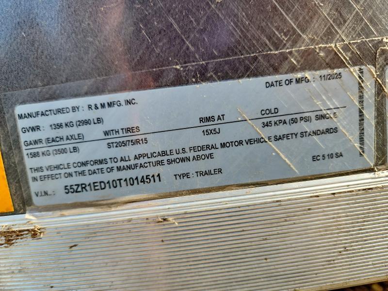 2026 Rmtm 2026 R&M EC510SA Enclosed Cargo Trailer