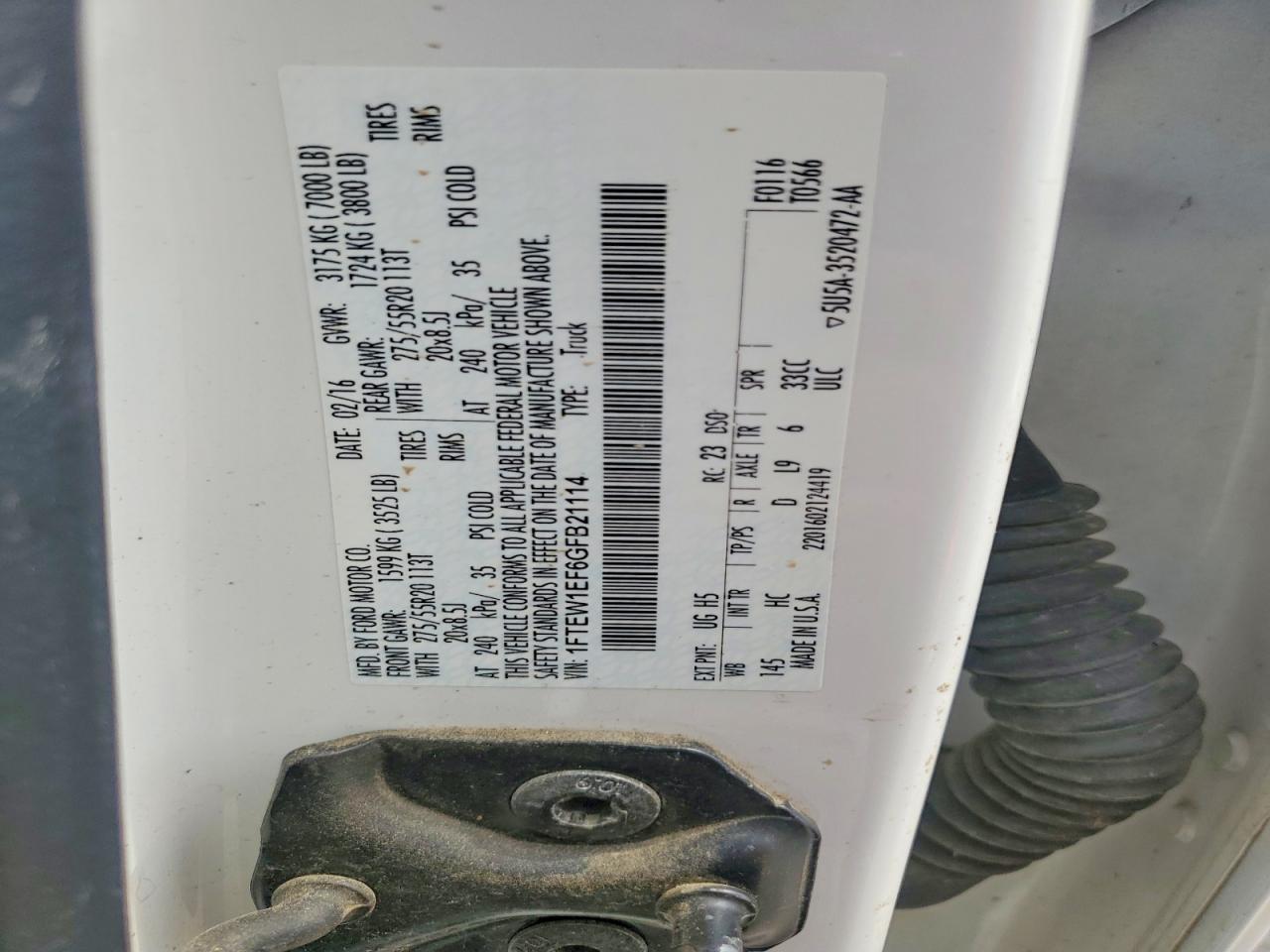 2016 Ford F150 Supercrew