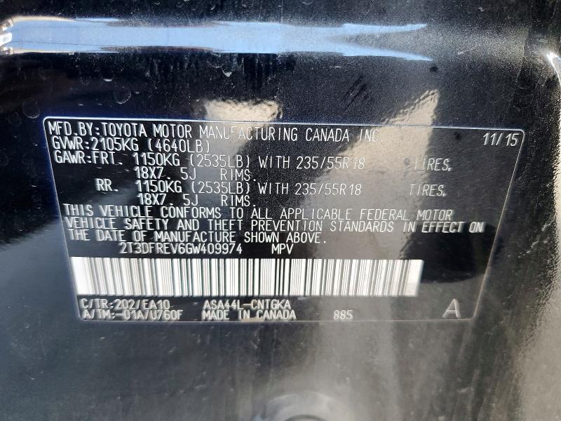 2016 Toyota Rav4 Limited