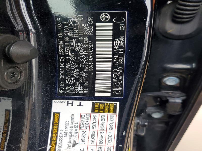 2019 Toyota Prius le