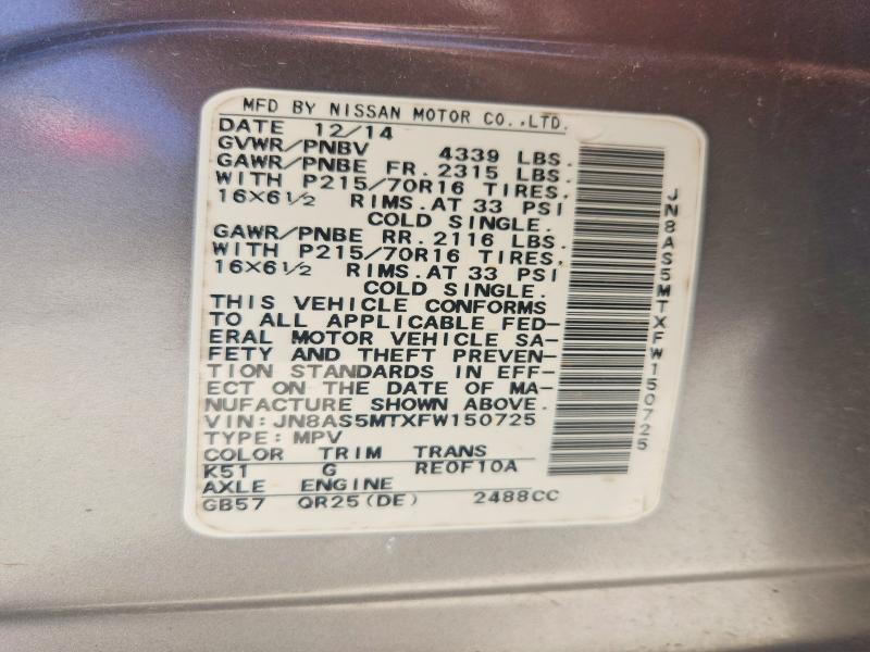 2015 Nissan Rogue Select s