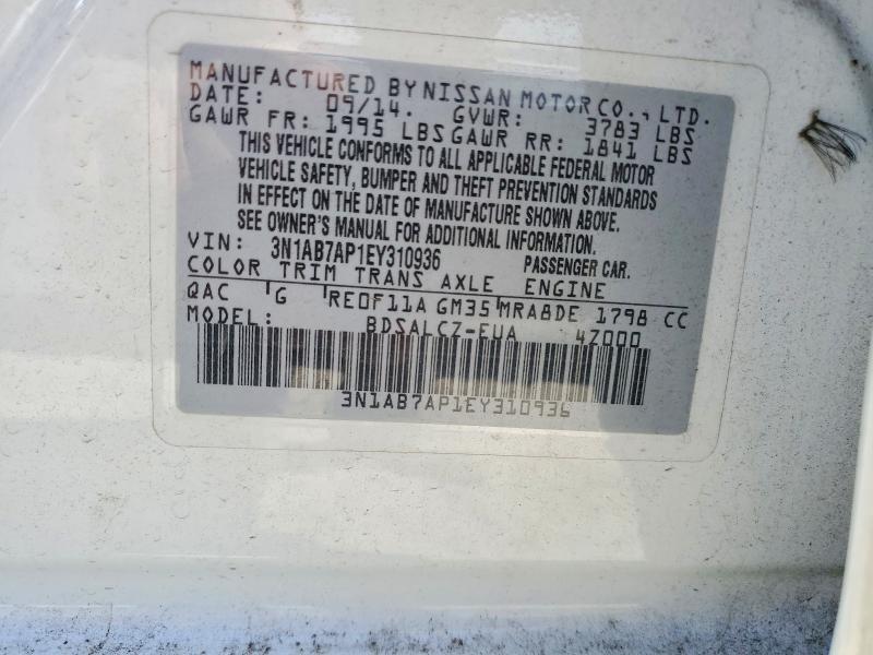 2014 Nissan Sentra FE+ s