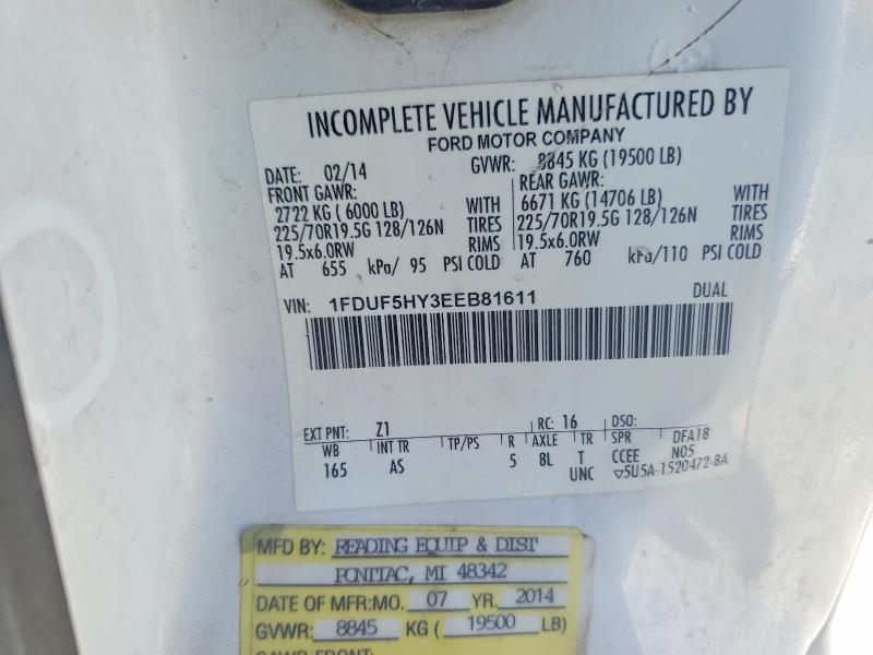 2014 Ford F550 Super Duty Truck Cab AND Chassis