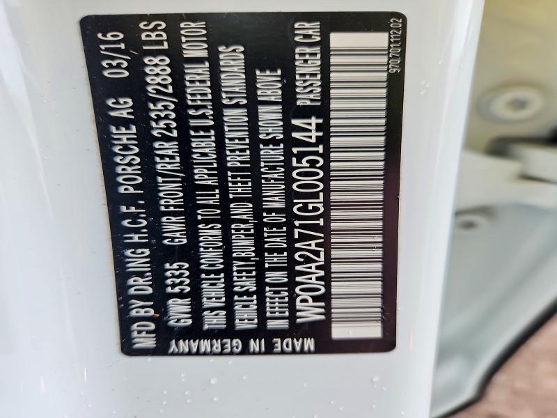 2016 Porsche Panamera 2