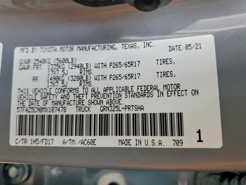 2021 Toyota Tacoma TRD Sport