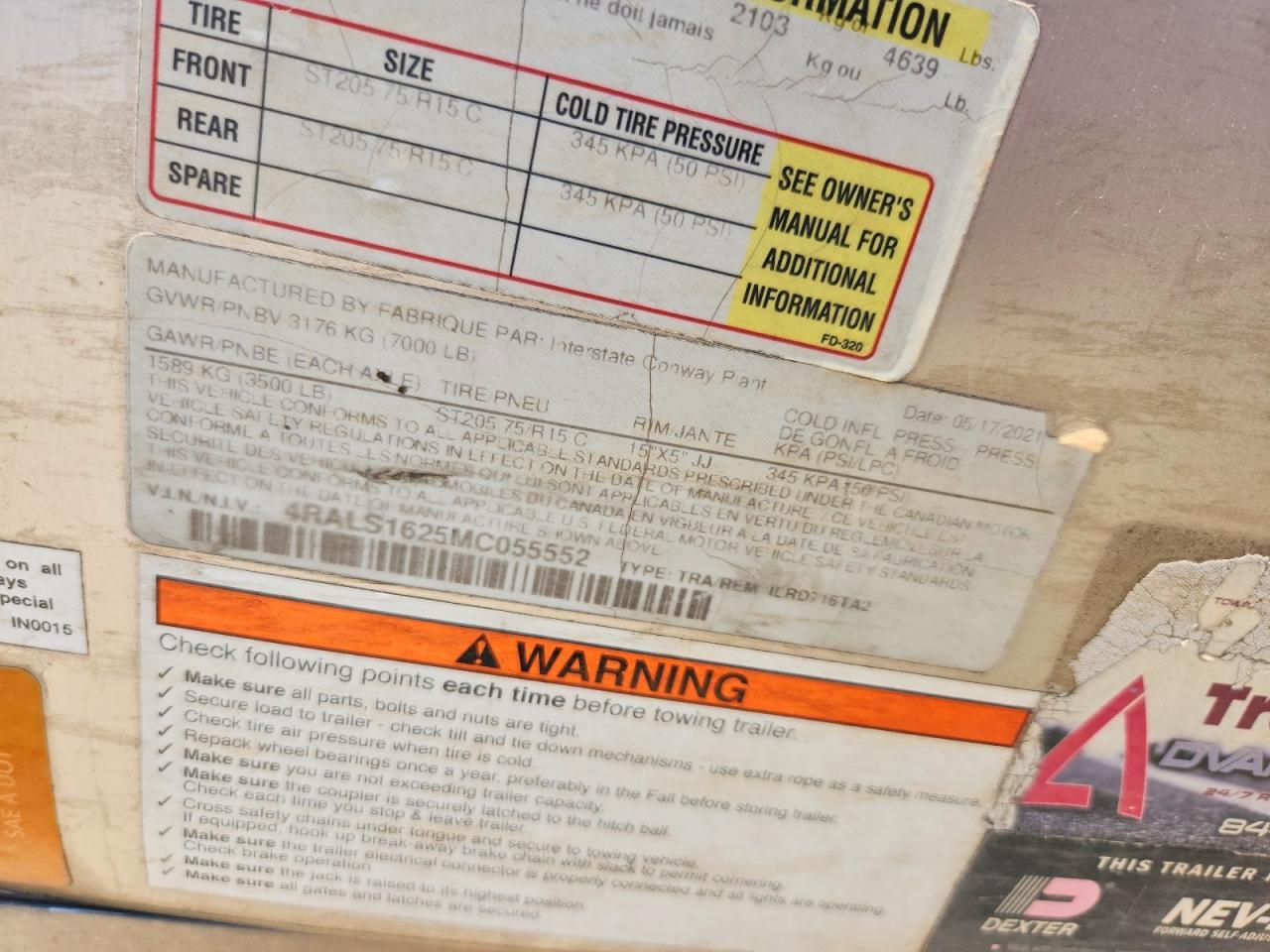 2021 Integrity ILRD716TA2 Enclosed Cargo Trailer