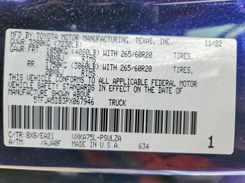 2023 Toyota Tundra Limited