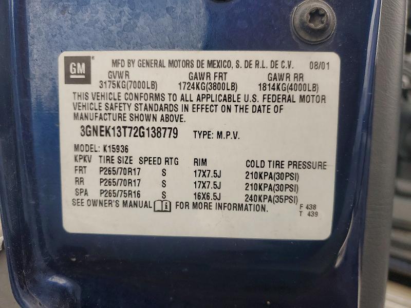 2002 Chevrolet Avalanche K1500
