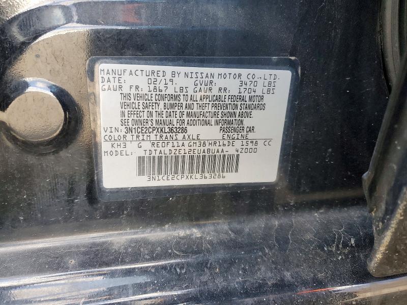 2019 Nissan Versa Note sv