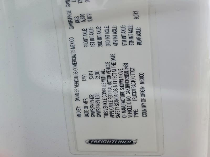 2022 Freigliner 2022 Freightliner Cascadia 126 Semi Truck