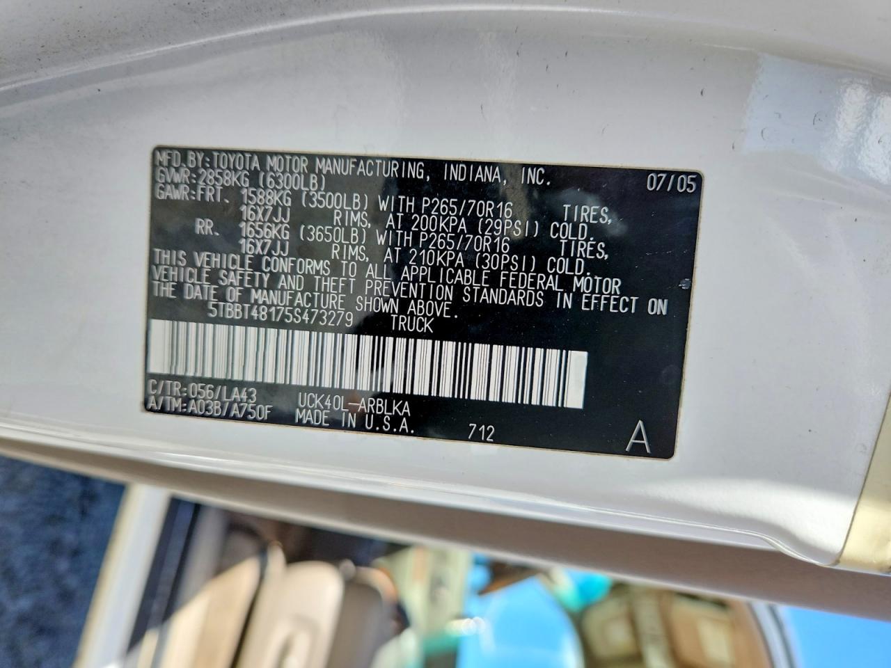 2005 Toyota Tundra Limited