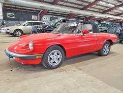 Alfa Romeo salvage cars for sale: 1983 Alfa Romeo Veloce 2000 Spider