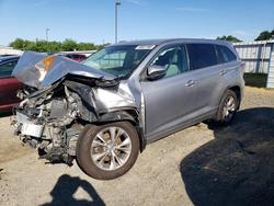 Toyota salvage cars for sale: 2015 Toyota Highlander le Plus
